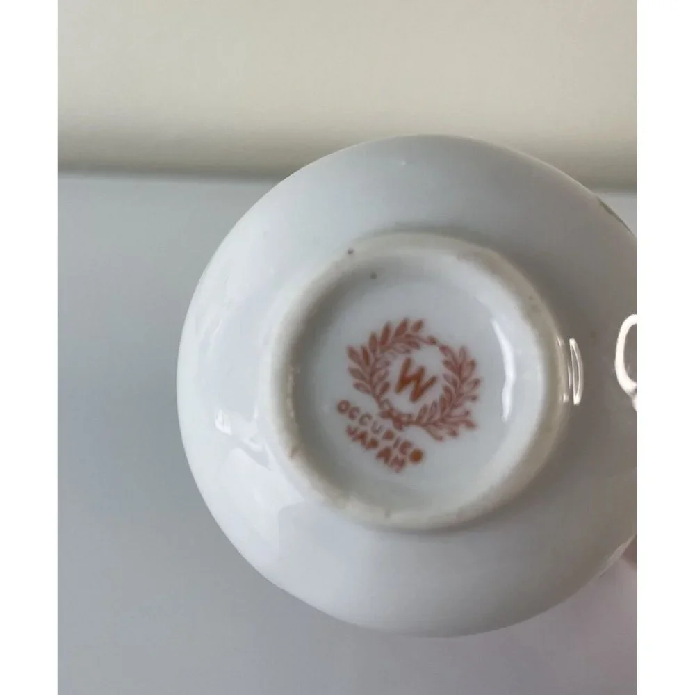 Vintage Made in Occupied Japan Vase w/ 3D Rose Small Bud Vase 4.75” Home Decor